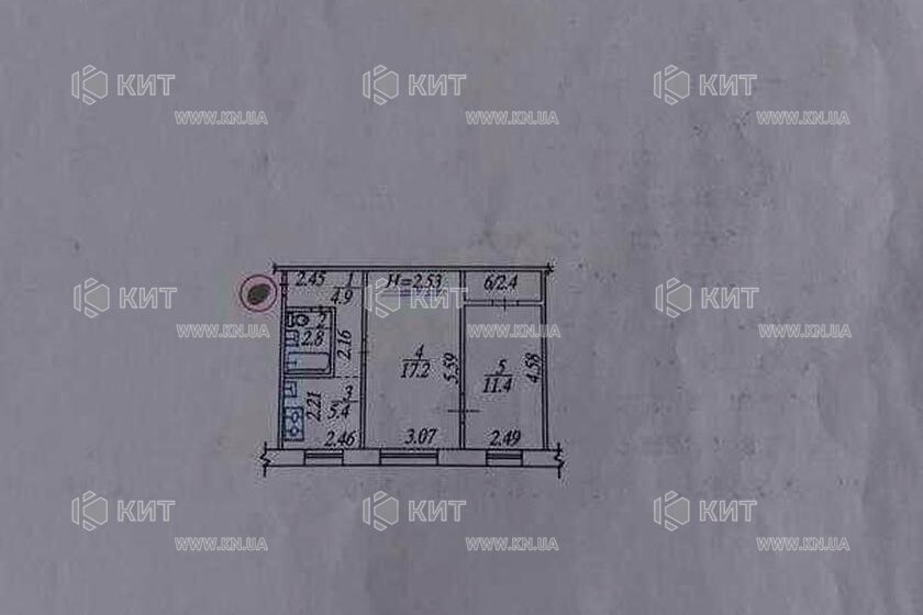 Продажа квартиры Харьков, Новые дома, 45м²