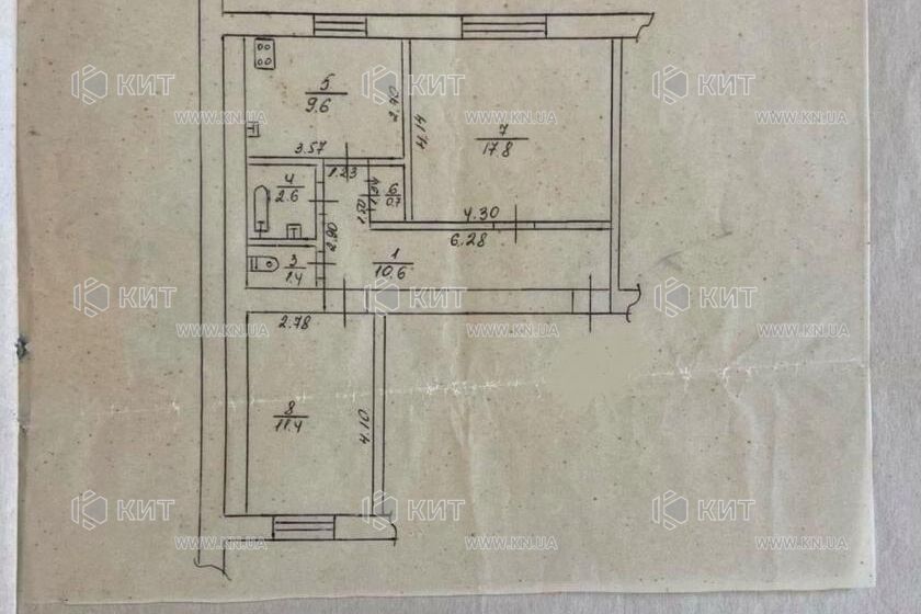 Продажа квартиры Харьков, Центр, 55м²