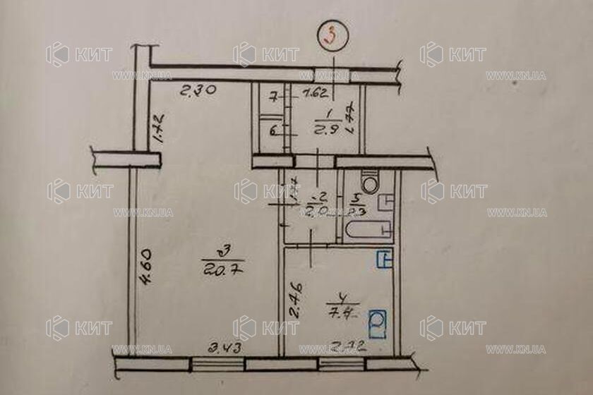Продаж квартири Харків, Малишева, 36.5м²