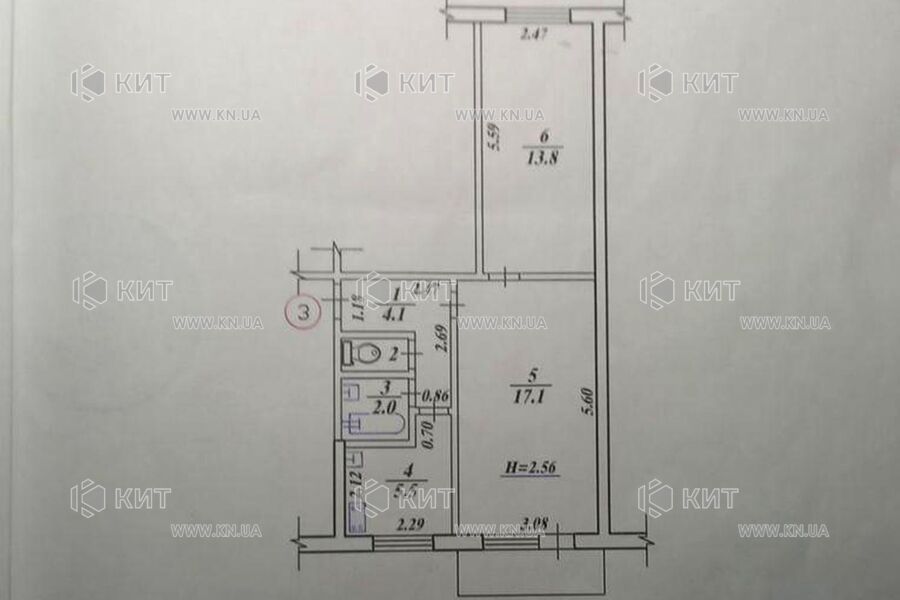 Продажа квартиры Харьков, Новые дома, 45м²