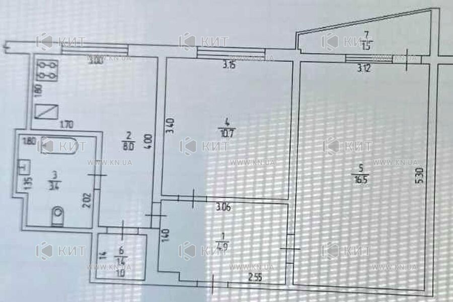Продаж квартири Харків, Нові Дома, 45.3м²