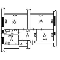 Продажа квартиры Харьков, Центр, 57м²