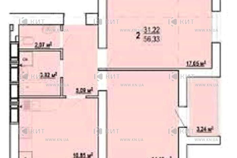 Продаж квартири Харків, Київська, Гідропарк, 56м²
