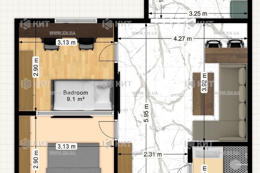 Продаж квартири Харків, Малишева, 49.6м²