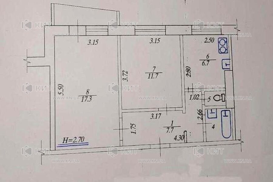 Продажа квартиры Харьков, Новые дома, 48м²