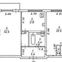 Продаж квартири Харків, Павлове Поле, 43.7м²