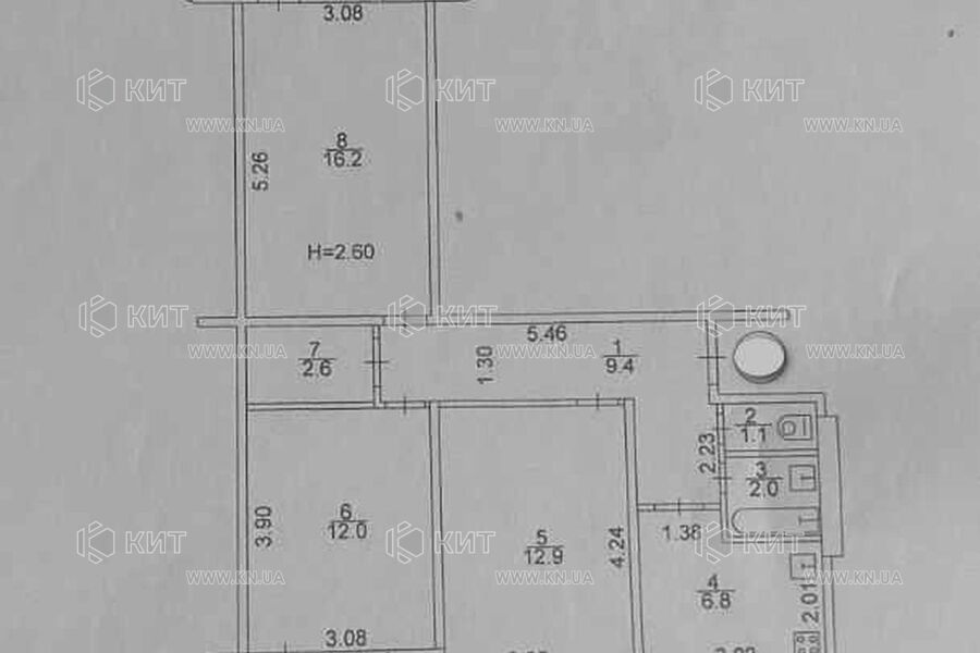Продаж квартири Харків, Північна Салтівка 1, 68м²
