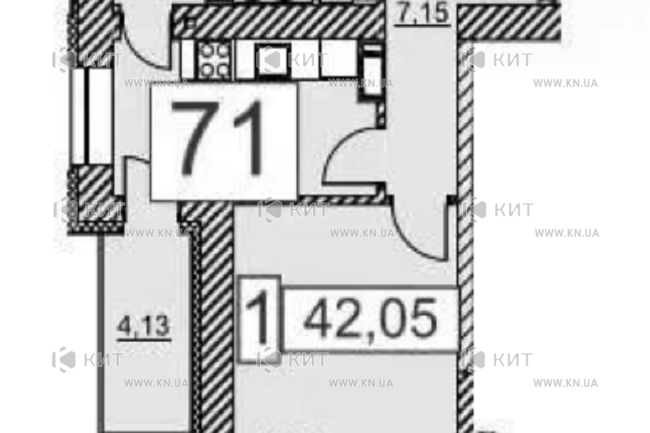 Продажа квартиры Харьков, Холодная гора, 42м²