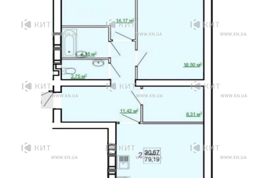 Продажа квартиры Харьков, ЮЖД, Центр. рынок, 79м²