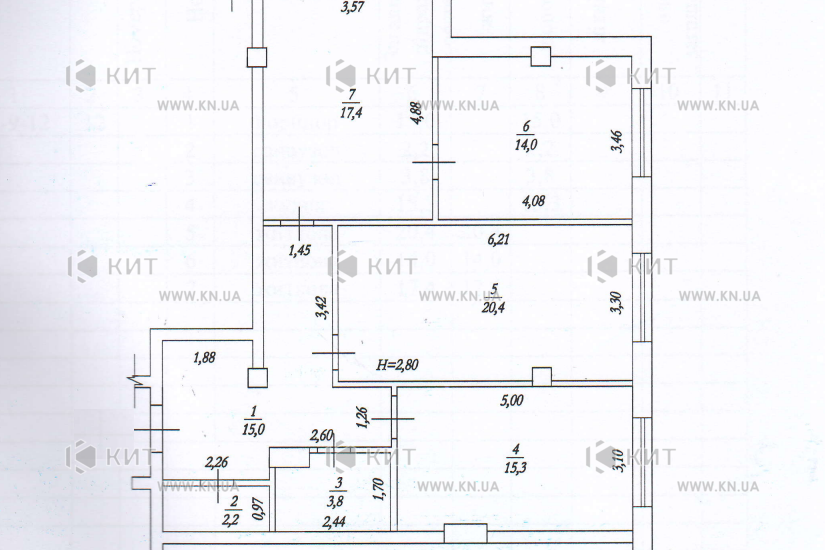 Продаж квартири Харків, Центр, 88.1м²