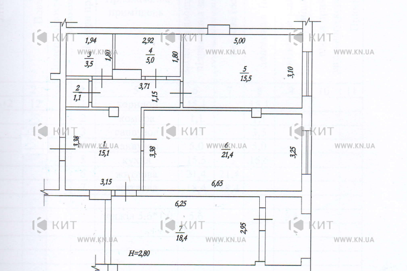 Продаж квартири Харків, Центр, 85.6м²