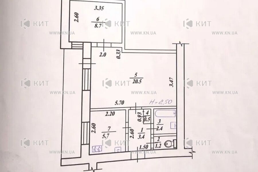 Продаж квартири Харків, Нові Дома, 46м²