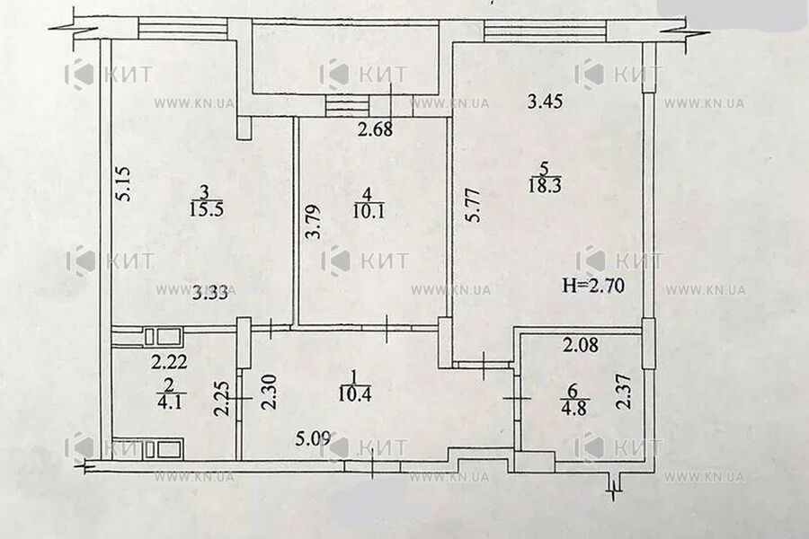 Продаж квартири Харків, Нові Дома, 65м²