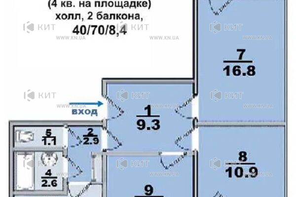 Продаж квартири Харків, Гагаріна, Спортивна, Захисників, 70м²