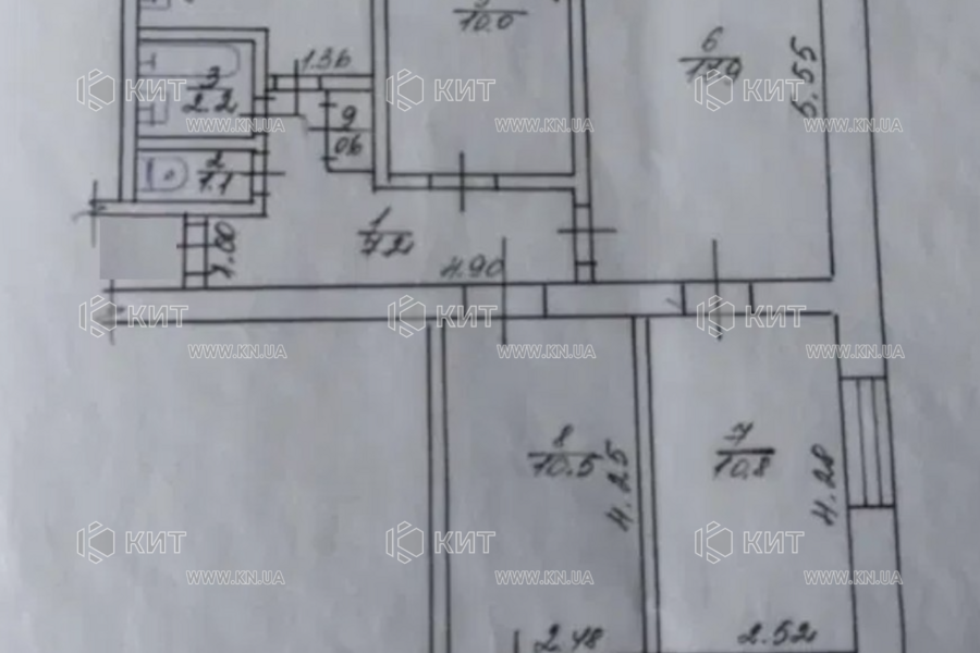 Продаж квартири Харків, Павлове Поле, 70м²