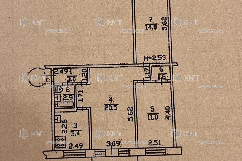 Продаж квартири Харків, Нові Дома, 58м²