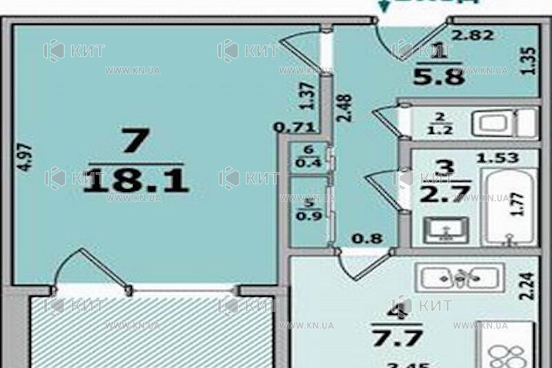 Продаж квартири Харків, Салтівка, 522 мрн., 35м²