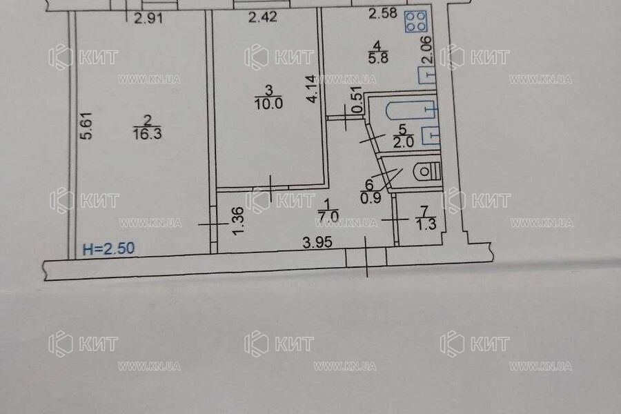Продаж квартири Харків, Гагаріна, 45м²
