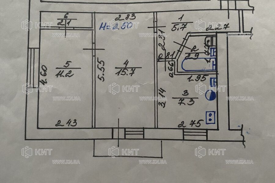 Продажа квартиры Харьков, Гагарина, 45м²