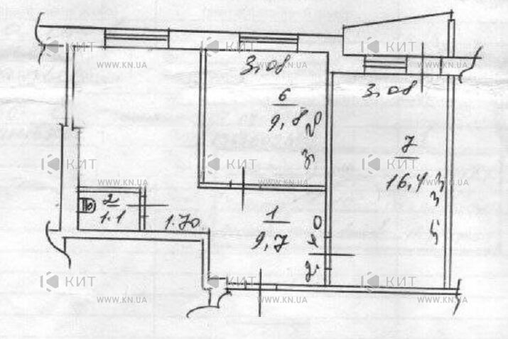 Продажа квартиры Харьков, Гагарина, Спортивная, Защитников, 45.5м²