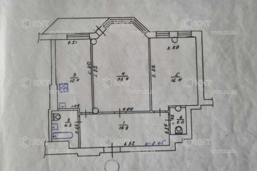 Продаж квартири Харків, Гагаріна, Спортивна, Захисників, 75м²