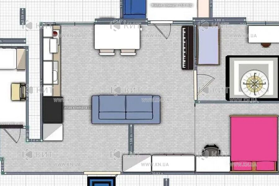 Продаж квартири Харків, Нові Дома, 58м²