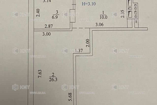 Продажа квартиры Харьков, Павлово Поле, 43м²