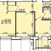 Продажа квартиры Харьков, ХТЗ, Рогань, 55.73м²