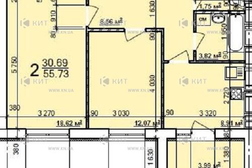 Продажа квартиры Харьков, ХТЗ, Рогань, 55.73м²
