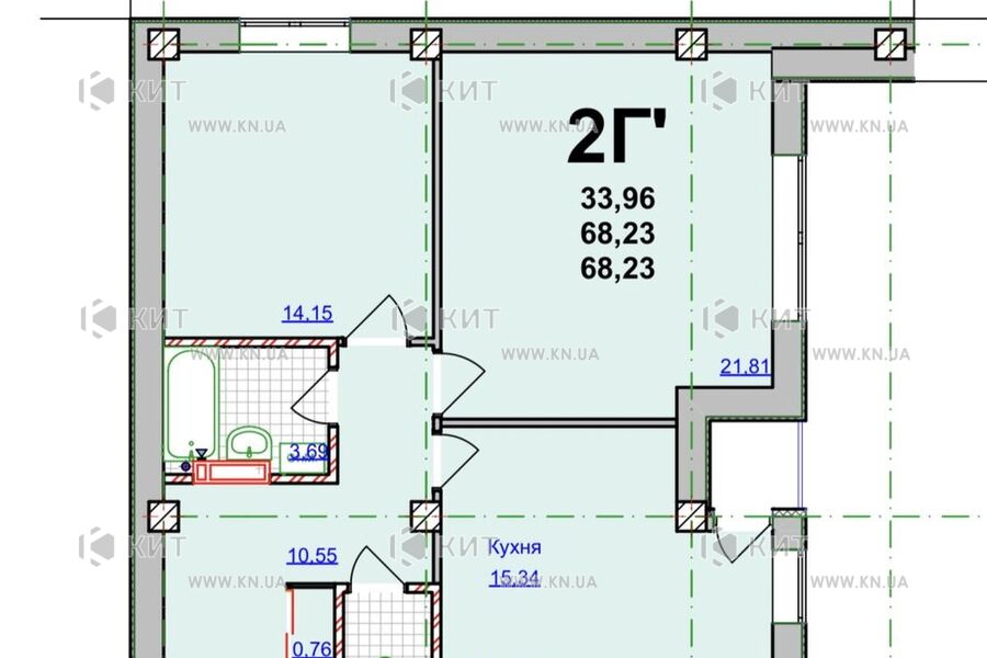 Продаж квартири Харків, Гагаріна, Спортивна, Захисників, 68.2м²
