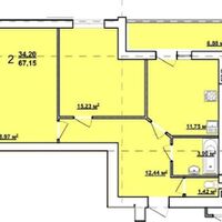 Продаж квартири Харків, ХТЗ, Рогань, 67.15м²