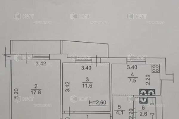 Продаж квартири Харків, Аеропорт, Мереф... шосе, 51.5м²