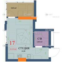 Продаж квартири Харків, Центр, 17м²