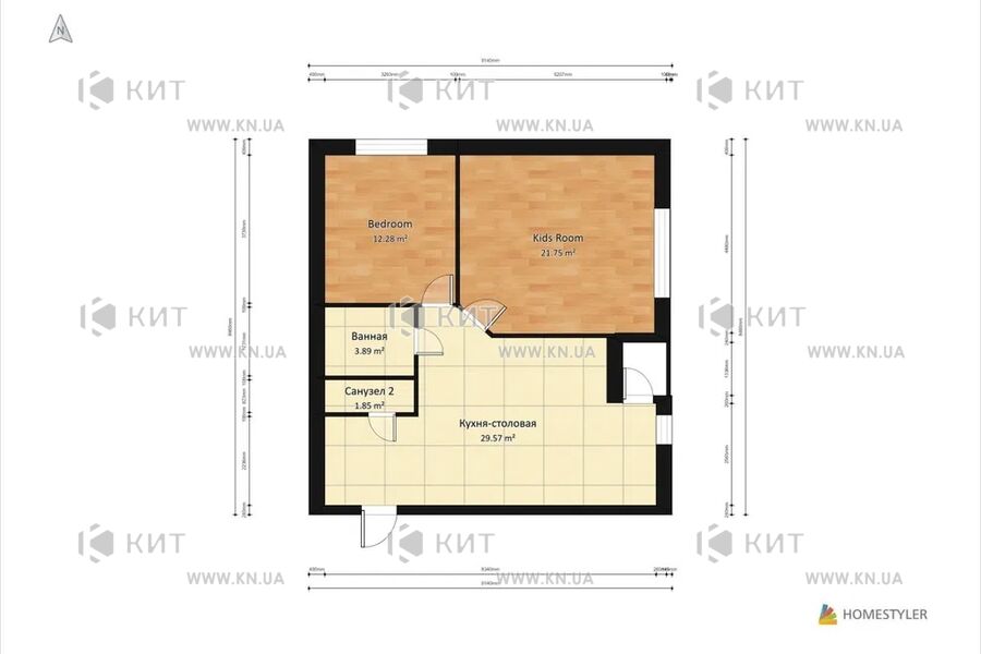 Продажа квартиры Харьков, Гагарина, Спортивная, Защитников, 68.23м²