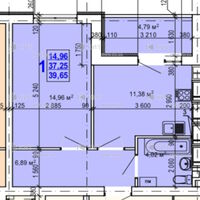 Продаж квартири Харків, Салтівка, 40м²