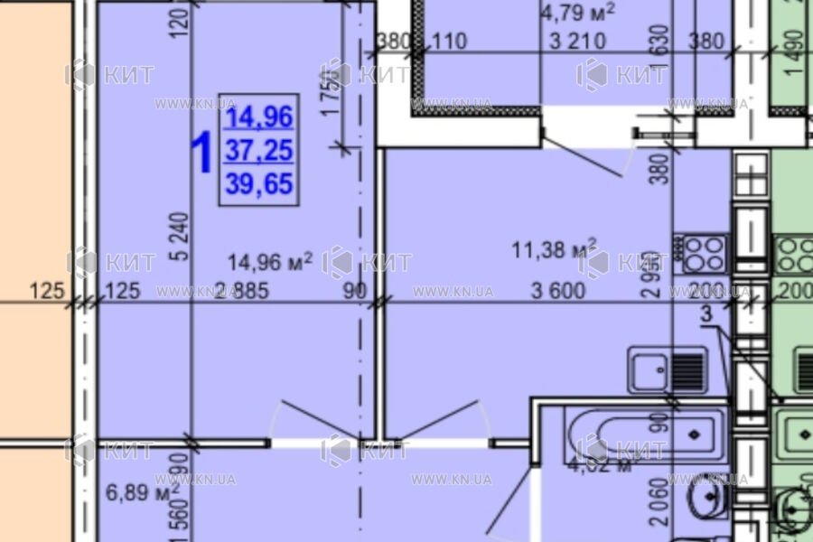 Продаж квартири Харків, Салтівка, 40м²