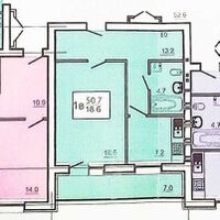 Продаж квартири Харків, Салтівка, 522 мрн., 55м²