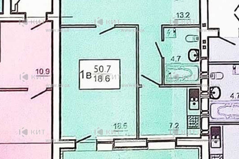 Продаж квартири Харків, Салтівка, 522 мрн., 55м²