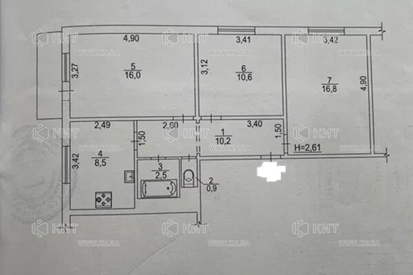 Продажа квартиры Харьков, Северная Салтовка 1, 67м²