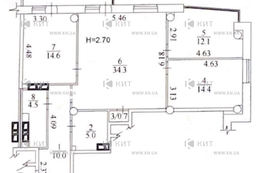 Продаж квартири Харків, Олексіївка, 100м²