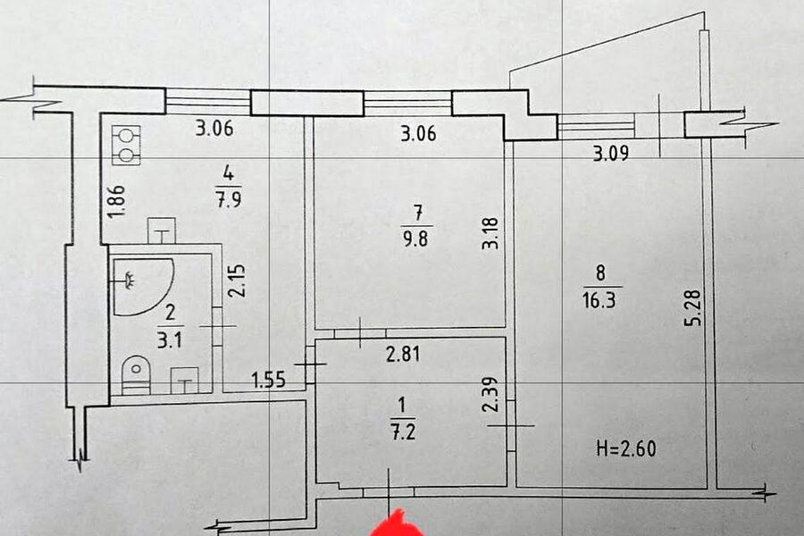Продажа квартиры Харьков, Салтовка, 522 мрн., 46м²