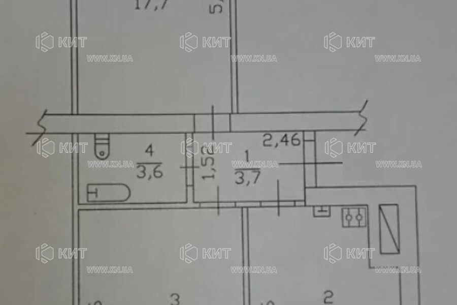 Продажа квартиры Харьков, ХТЗ, Рогань, 56.4м²