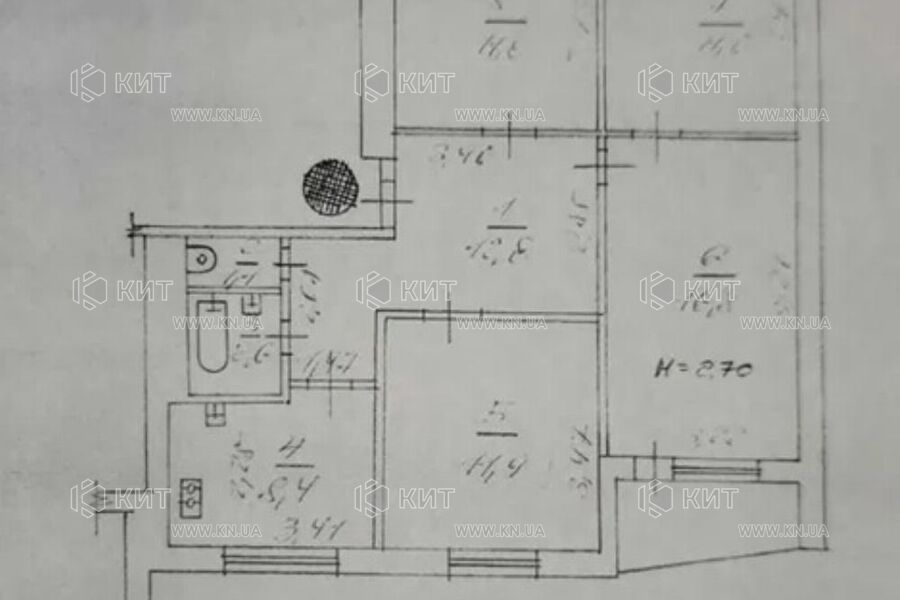 Продаж квартири Харків, Павлове Поле, 77м²