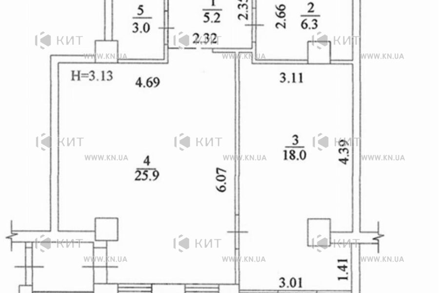 Продаж квартири Харків, Клочківська, 58.4м²