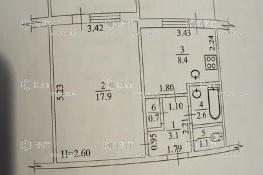 Продаж квартири Харків, ХТЗ, Рогань, 40м²