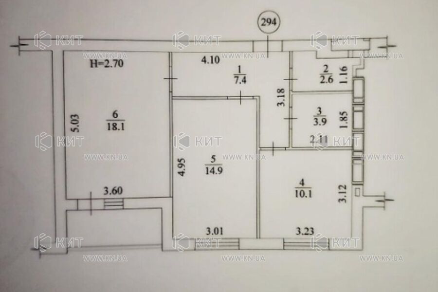 Продаж квартири Харків, Гідропарк, 61м²