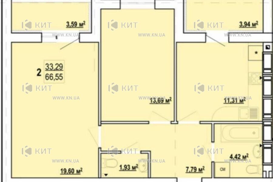 Продаж квартири Харків, Шевченка, 66.5м²