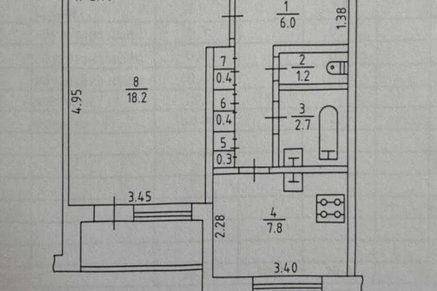 Продаж квартири Харків, Північна Салтівка 3, 39м²