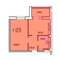 Продажа квартиры Харьков, Холодная гора, 34.15м²