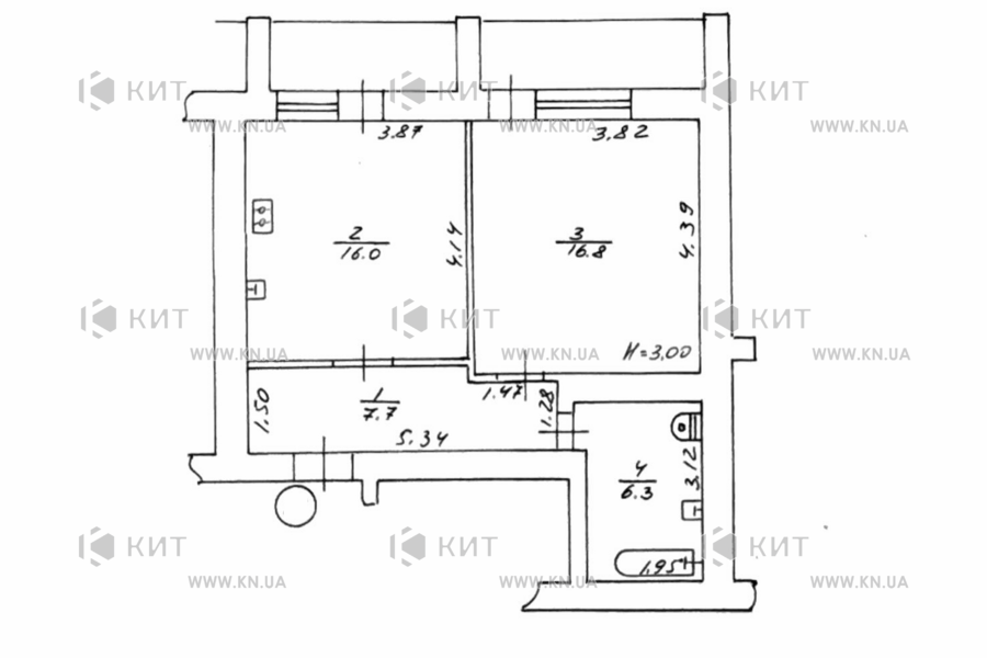 Продаж квартири Харків, Салтівка, 51м²